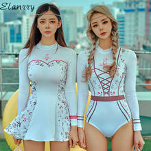 2021 Mujer Women Sport Swimsuit Korean Style Padded One Pieces Swimwear Ladies Beach Wear Bodysuit Girl Bathing Suit 2024 - buy cheap