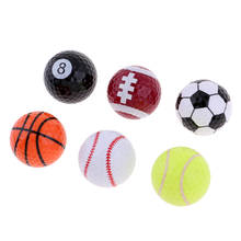 Bola de golfe 6 peças, presentes para treinamento ao ar livre golfer 2024 - compre barato