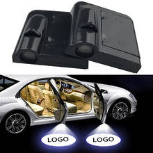 Projetor universal de led para porta de carro, luz de bem-vindo, logotipo da porta do carro, lâmpada fantasma de sombra, kits de acessórios para carro, peugeot, 1 peça 2024 - compre barato