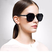 PARZIN-gafas de sol polarizadas TR90 para mujer, Estilo Vintage femeninos de lentes de sol, adecuadas para conducir, con estuche, color negro 2024 - compra barato