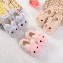 Toddler Infant Slippers Kids Baby Warm Bunny Rabit Shoes Boys Girls Cartoon Soft-soled Home Shoes Kids Winter Slippers 2024 - buy cheap
