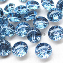 Новые прозрачные пластиковые кнопки синего цвета, полушарики 13 мм, 100 шт. 2024 - купить недорого