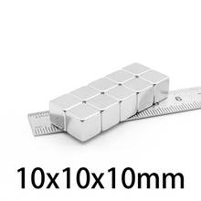 10x10x10mm Neodymium Magnet 10*10*10mm N35 NdFeB Block Super Powerful Strong Permanent Magnetic imanes Block 2024 - buy cheap