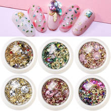 1 Box Mixed 3D Rhinestones Nail Art Decorations Crystal Gems Gold Acrylic Nail Art DIY Polish Decorations Manicure Design 2024 - buy cheap