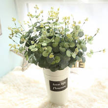 Artificial Leaf Eucalyptus Leave Bouquet Tree Silk Artificial DIY Flower Wedding Home Decoration Arrangment Plant Faux Foliage 2024 - buy cheap