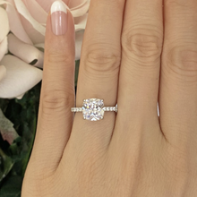Anéis de casamento e noivado com almofada 2ct, branco natural, safira, original para mulheres, prata de lei 925, joia de dedo, imperdível 2024 - compre barato