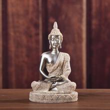 Seated Buddha Statue Buddhism Thai Meditating Home and Garden Decorative Sculpture Praying Collectibles Figurines, 4.33inch 2024 - buy cheap