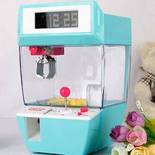 Coin Operated Candy Grabber Doll Balls Catcher Board Game Fun Toys Mini Crane Claw Machine With Alarm Clock For Kids Ball Set 2024 - compre barato