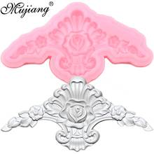 Mujiang Sugarcraft Flower Border Silicone Molds Scroll Relief Fondant Mold Cake Decorating Tools Candy Chocolate Gumpaste Moulds 2024 - buy cheap
