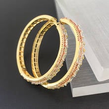 Lanyika Fashion Jewelry Romantic Big Earring Micro inlay Party Earrings Anniversary Banquet Daily Best Gift 2024 - buy cheap