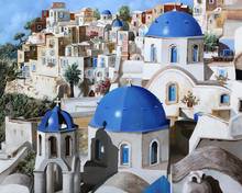 JMINE Div 5D greece santorini church Village House island Full Diamond Painting kits art Scenic 3D paint by diamonds 2024 - buy cheap