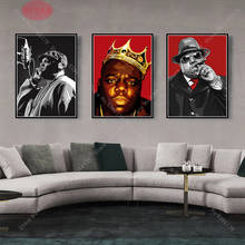 NT866 Notorious B.I.G Biggie Smalls Gangsta, póster de estrella de música Rap, pintura impresa, arte de pared, lienzo, imagen, decoración de la habitación del hogar 2024 - compra barato