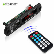KEBIDU-Kit de coche con USB, placa decodificadora de MP3, 5V, 12V, Bluetooth, TF, Radio FM, 3,5 AUX Mm, Audio, manos libres, para Iphone y Android 2024 - compra barato
