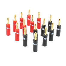 16pieces High Quality Banana connector Nakamichi 24k gold plated 4mm Banana Plug hifi Speaker cable Connector 2024 - buy cheap