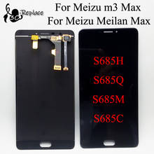 Black/White 6.0 ” For Meizu m3 Max / Meilan Max S685H S685Q S685M S685C LCD Display Touch Screen Digitizer Assembly Replacement 2024 - buy cheap