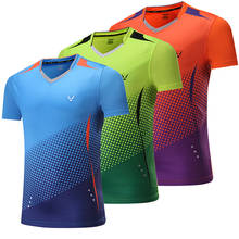 Camiseta deportiva para hombre, camisa de tenis, bádminton, tenis de mesa, entrenamiento de carrera, ropa deportiva 2024 - compra barato