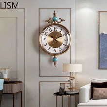 Modern Design Nordic Art Wall Clock Luxury Living Room Decoration Light Luxury American Fashion Metal Ceramic Reloj De Pared 2024 - buy cheap