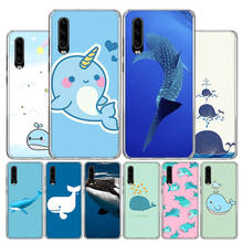 Ocean Whale Shark Swimming Phone Case For Huawei P30 Lite P40 P20 Pro P10 P50 Mate 40 30 20 10 Art Customized Soft Cover Fundas 2024 - buy cheap