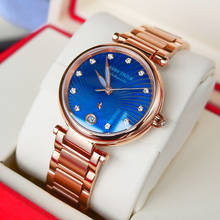 Reef Tiger/RT New Design Luxury Rose Gold Watch Blue Dial Automatic Watches Women Diamond Bracelet Watch reloj mujer RGA1590 2024 - buy cheap