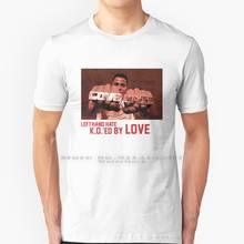 K.o.'ed By Love-Camiseta de algodón puro para 100%, amor, paz Street Urban, Hip Hop de los años 90, Radio de recuerdo, Faheem Bill, Nunn, Spike Lee, 4 dedos 2024 - compra barato