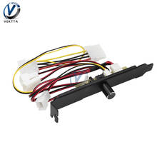 12V 4 Pin 3 Channels PC Cooler Cooling Fan Speed Controller for CPU Case HDD VGA Fan with PCI Bracket Power by 2024 - buy cheap