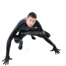 Sexy Full Cover Handmade Unisex Latex Catsuit with Gloves&Socks Tight Transvestite Bodysuit for Men 2024 - buy cheap