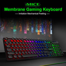 AK-800 USB Wired Mechanical Feeling 104 Keys RGB Backlit Game Keyboard Silicone Keypads for Computer Laptop PC Desktop 2024 - buy cheap