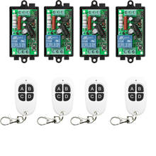 Ac 220 v 1 ch 1ch 10a controle remoto interruptor de luz relé saída módulo receptor rádio e portas garagem transmissor à prova dwaterproof água