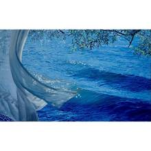 Arte contemporânea pinturas a óleo onda suave seascapes pintura de arte para sala estar pintados à mão bela decoração da parede interior 2024 - compre barato