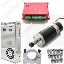 500W 60Ncm Brushless Spindle DC48V ER11 12000rpm Motor Drive Power Supply Clamp 15pcs Collets Kits Match MACH3 for CNC Milling 2024 - buy cheap