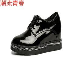 New Woman Fashion Hidden Wedge Heel Lace Up Casual Shoes spring autumn women's ultra high heels shoes women singles 2024 - buy cheap