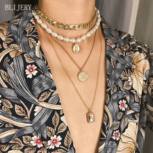 Blijery-colar punk com múltiplas camadas, gargantilha com pingentes de cristal, colar de jóias para presente, virgem maria 2024 - compre barato
