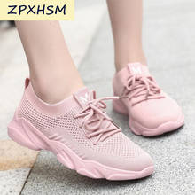 Women Casual Shoes Fashion Breathable Walking Mesh Lace Up Flat Shoes Sneakers Women Tenis Feminino White Vulcanized Shoes 115 2024 - buy cheap