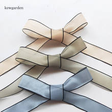 Kewgarden-Cinta de satén mate de 1 "y 25mm, accesorios para el pelo, embalaje, cinta hecha a mano, venta al por mayor, 25 yardas 2024 - compra barato