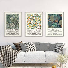 William Morris Canvas Print The Victoria and Albert Museum Exhibition Poster London Underground Art Nouveau Painting Wall Decor 2024 - buy cheap