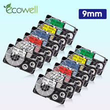 Ecowell 1Pcs Compatible for Casio XR-9WE XR-9X XR-9RD XR-9BU XR-9YW XR-9GN label tape 9mm*8m for Casio KL-60 100 120 200 printer 2024 - buy cheap