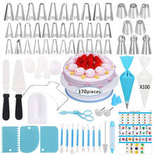 SHENHONG 170Pcs Cake Decorating Tools Confectionery Stainless Nozzle Converter Dessert Icing Piping Tips Pastry Cream Bag Baking 2024 - buy cheap