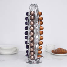 360° Rotating Dispenser Coffee Capsules Tower Stand Coffee Pod Holder For 40pcs Nespresso Coffee Capsules 2024 - buy cheap