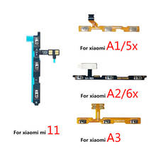Кнопка включения/выключения громкости гибкий кабель для Xiaomi Note 10 Pro Poco X3 F1 Mi A3 11 A1 5X 6X A2 Lite Max Max2 Max 3 Mix 2 3 2024 - купить недорого