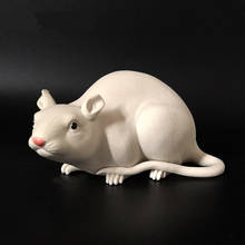 ceramic mouse statue home decor crafts room decoration vintage rat ornament porcelain animal sculpture living room decoration 2024 - buy cheap