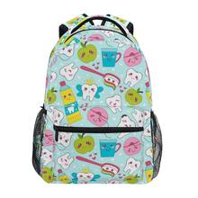 Mochila Dental para chicas adolescentes, bolsa de viaje de gran capacidad, duradera, estampada, escolar, para estudiantes universitarios 2024 - compra barato