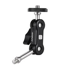 Andoer Multi-functional Dual Ball Head Mount Adapter Aluminum Alloy with 1/4 Inch Screws for Mounting Video Monitor LED Light 2024 - buy cheap