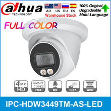 Dahua Original IPC-HDW3449TM-AS-LED 4MP Full-color H.265+ Built-in MIC and Warm LED SD Card Slot IP67 PoE Network Camera 2024 - buy cheap