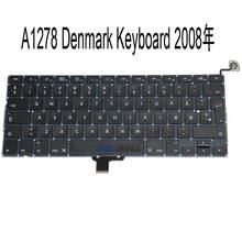 Novo teclado dinamarquês a1278 dk para macbook pro unibody 13 "a1278, teclado da dinamarca, 2008 ano 2024 - compre barato