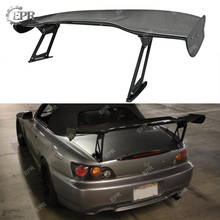 Asa traseira lábio para honda s2000 js sport gt spoiler de fibra carbono (295/390mm altura) frp aero corpo kit tuning guarnição para s2000 esporte 2024 - compre barato