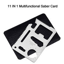 11 in 1 Multifunction Outdoor Pocket Saber Card Tool Multi Tools Hunting Survival Camping Pocket Military Card Knife Wholesale 2024 - buy cheap