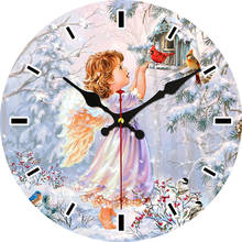 Reloj de madera redondo para cocina, accesorio de pared con diseño francés Vintage de 16 pulgadas, ideal para el dormitorio, regalo para niños 2024 - compra barato