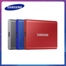Samsung-SSD portátil T7, unidad externa de estado sólido, 500GB, 1TB, 2TB, USB3.1, USB 3,1 Gen2, compatible con versiones posteriores para PC 2024 - compra barato