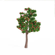5pcs DIY Model Plastic Apple Trees For Ho Model Train   Landscape Architectural  Layout Garden Scenery Miniature Toy 2024 - buy cheap