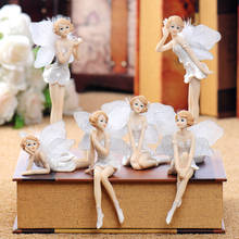 Fashion Dancing Angels Fairy Figurines & Miniatures 3D Resin Girls Desk Ornaments for Home Decor Best Birthday Christmas Gifts 2024 - buy cheap